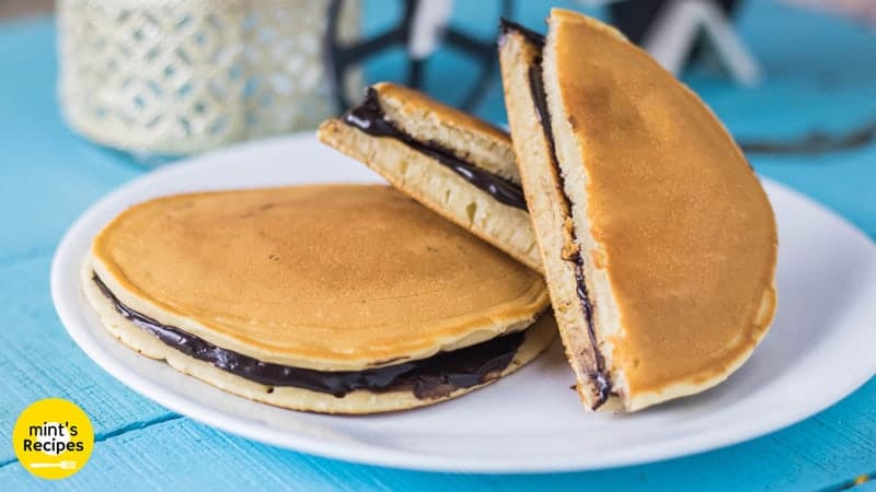 Dora Cake or Japanese Dorayaki or Azuki Bean Filling Pancake Recipe –  Pushpita's Chakhum