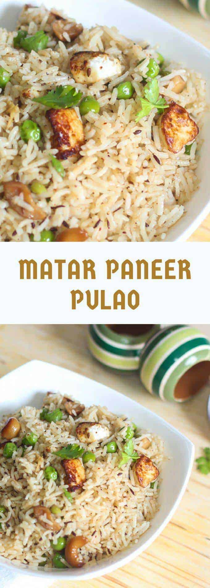 Matar Paneer Pulao Recipe | Lunch & Dinner Recipe - Mints Recipes